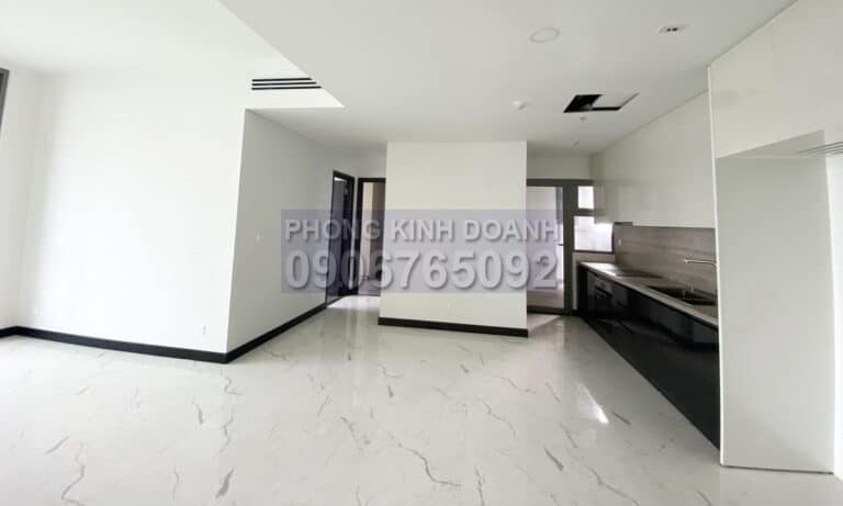 Căn 2 phòng ngủ cho thuê Empire City tầng 26 toà Linden nhà trống view L81