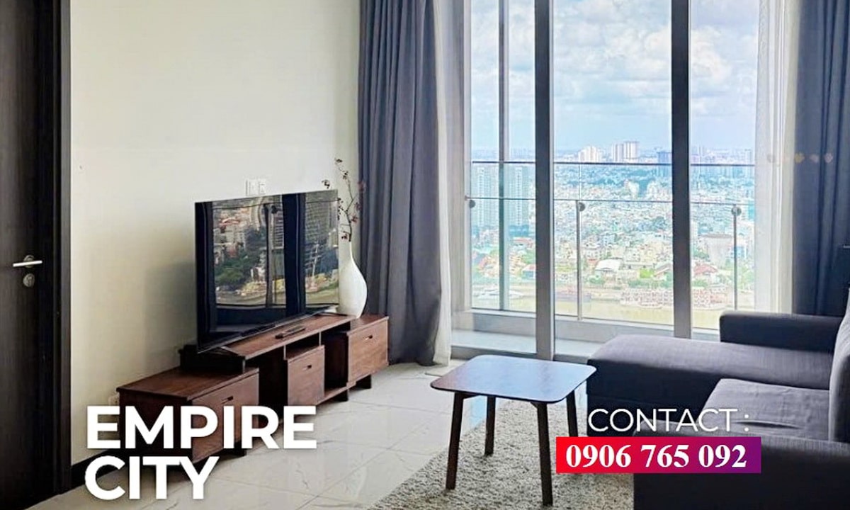 Cho thuê căn hộ Empire City 1 phòng ngủ toà Linden nội thất đẹp view Bitexco