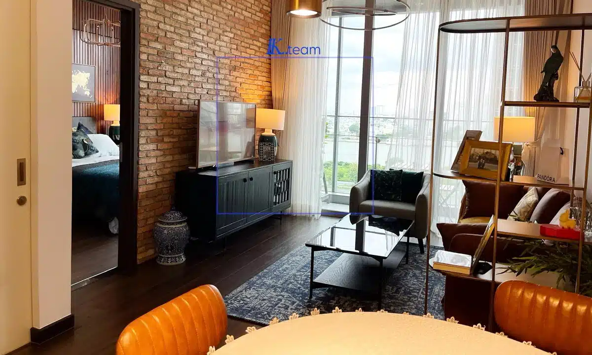 Cho thuê Empire City căn hộ 1 phòng ngủ toà Linden nội thất đẹp view Bitexco