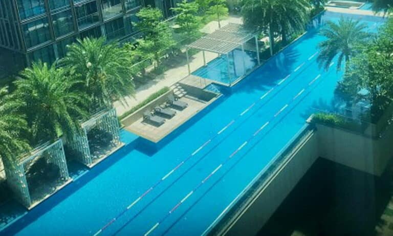 Cho thuê căn hộ Empire City 1 phòng ngủ view hồ bơi toà Tilia nhà đẹp