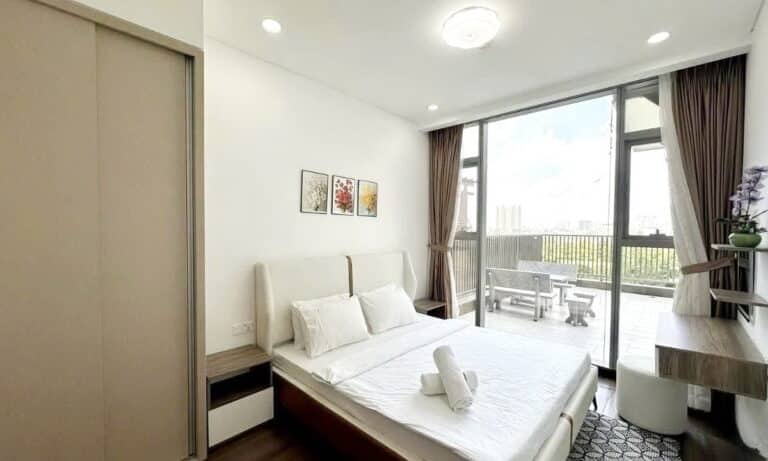 Cho thuê Empire City 1 phòng ngủ Linden nhà đẹp có sân vườn view Bitexco