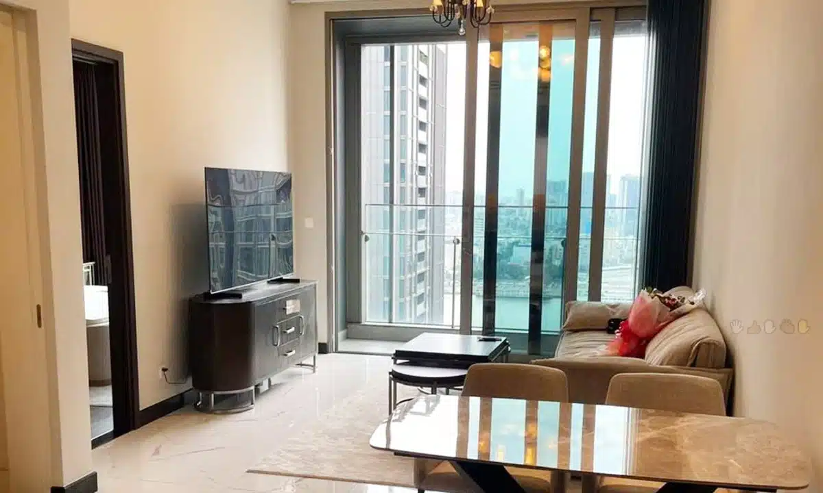 Cho thuê Empire City căn hộ toà Linden nội thất full 1 phòng ngủ view Bitexco