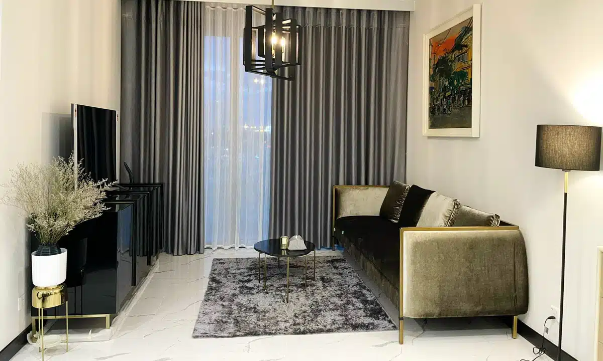 Căn 2 phòng ngủ cho thuê Empire City toà Linden nội thất đầy đủ view thoáng