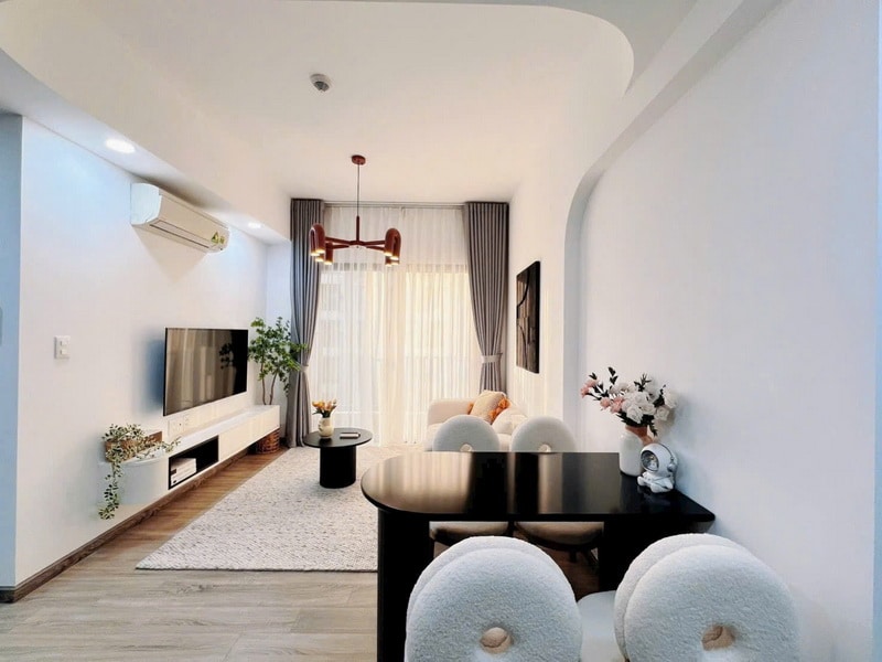 Căn hộ 2 phòng ngủ Masteri Thảo Điền bán tầng trung, giá mềm