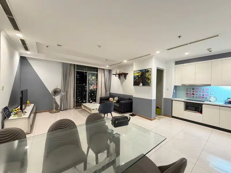 Cho thuê căn hộ Central 3 Vinhomes Central Park – 3PN view sông, giá tốt