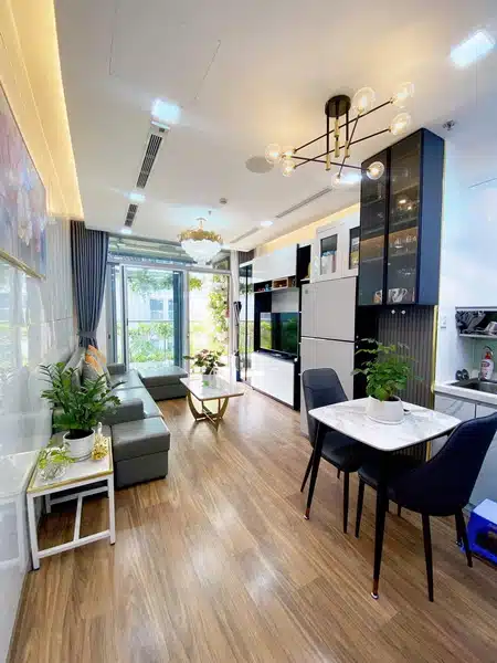 Thuê căn hộ Park 6 Vinhomes Central Park – 1PN, 52m², full nội thất, view thành phố