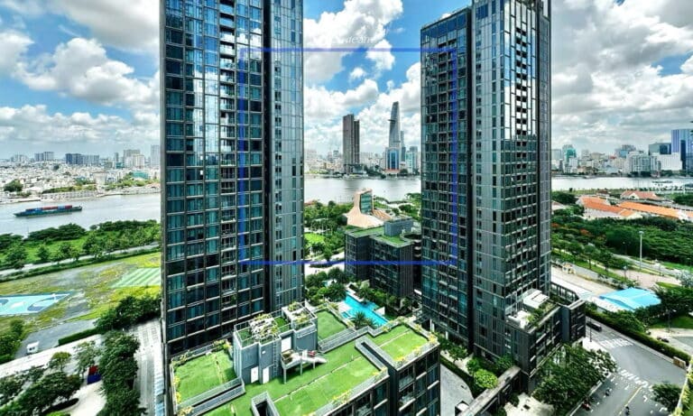 Căn hộ Empire City bán view sông 4 phòng ngủ block Linden đầy đủ nội thất
