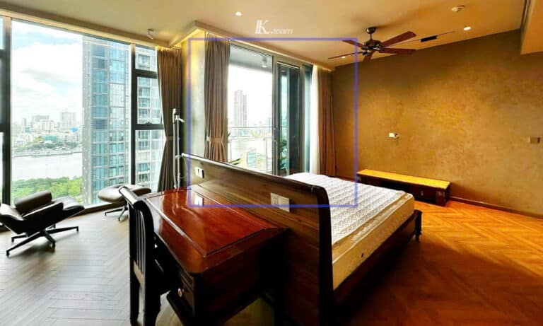 Căn hộ Empire City bán view sông 4 phòng ngủ block Linden đầy đủ nội thất
