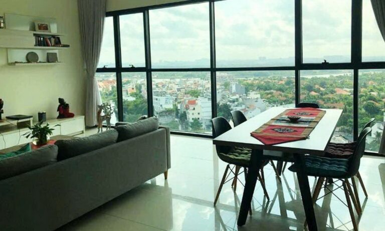 Cho thuê The Ascent Thảo Điền 3 phòng ngủ – Tầng Cao, View Sông