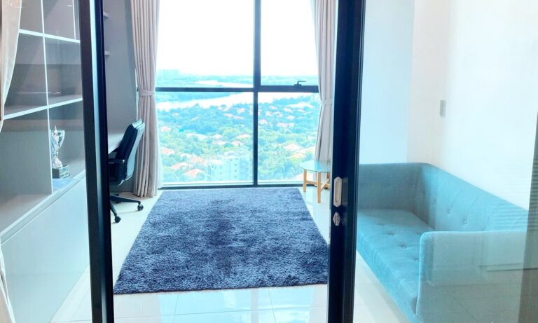 Cho thuê The Ascent Quốc Hương 3PN tầng cao, full nội thất, view sông