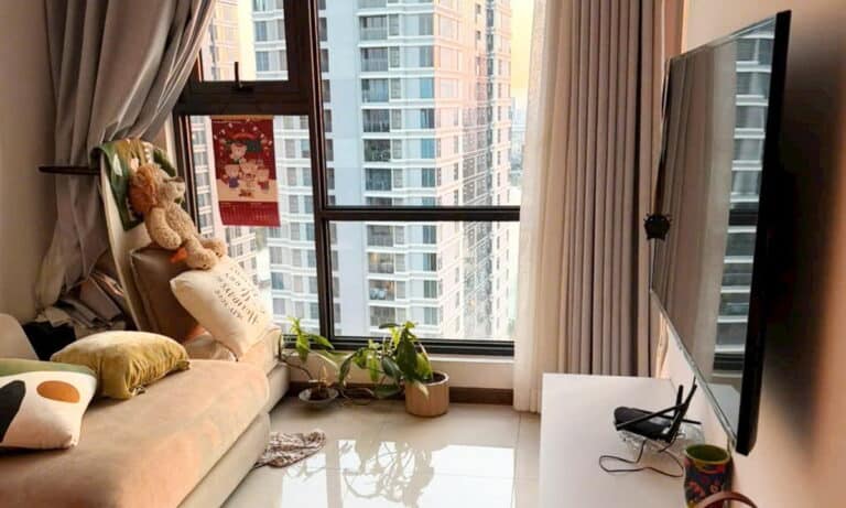 Saigon Pearl toà Opal cho thuê căn hộ 1 phòng ngủ tầng cao nội thất đầy đủ