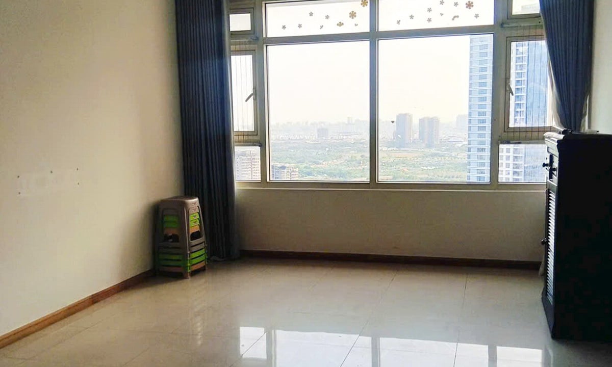 Saigon Pearl toà Topaz cho thuê căn 2 phòng ngủ lầu cao nhà trống view sông