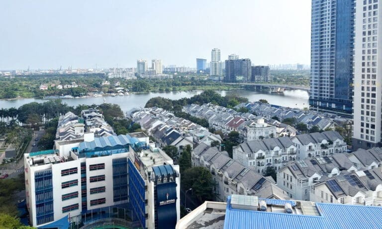 Saigon Pearl toà Sapphire cho thuê 2 phòng ngủ lầu cao nhà đẹp view sông