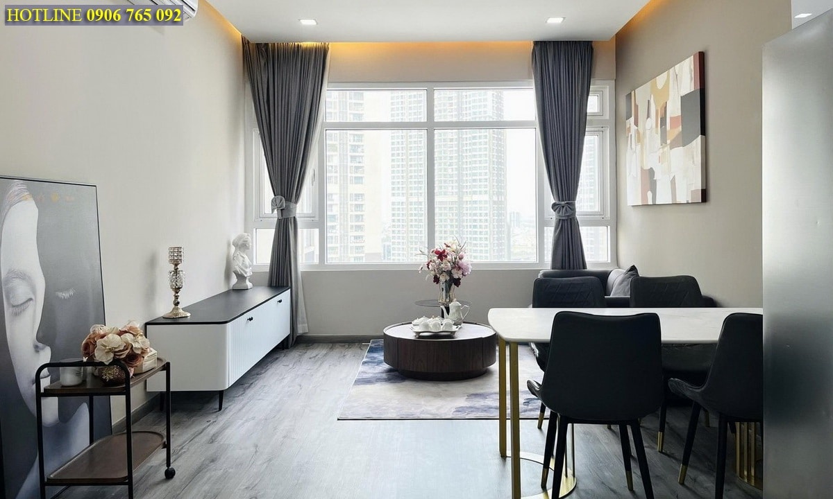Saigon Pearl tháp Topaz căn hộ 2 phòng ngủ bán decor đẹp view L81 lầu cao