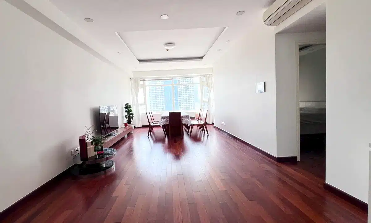 Saigon Pearl toà Ruby căn 2 phòng ngủ cho thuê nội thất một phần view sông