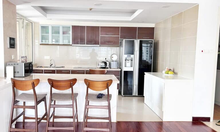 Saigon Pearl toà Ruby căn 2 phòng ngủ cho thuê nội thất một phần view sông