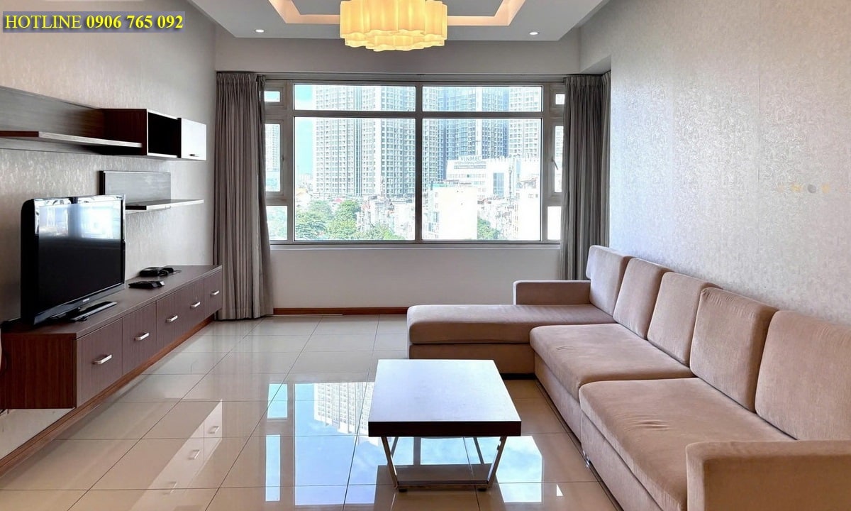 Saigon Pearl toà Sapphire cho thuê căn hộ 3 phòng ngủ đủ nội thất view L81