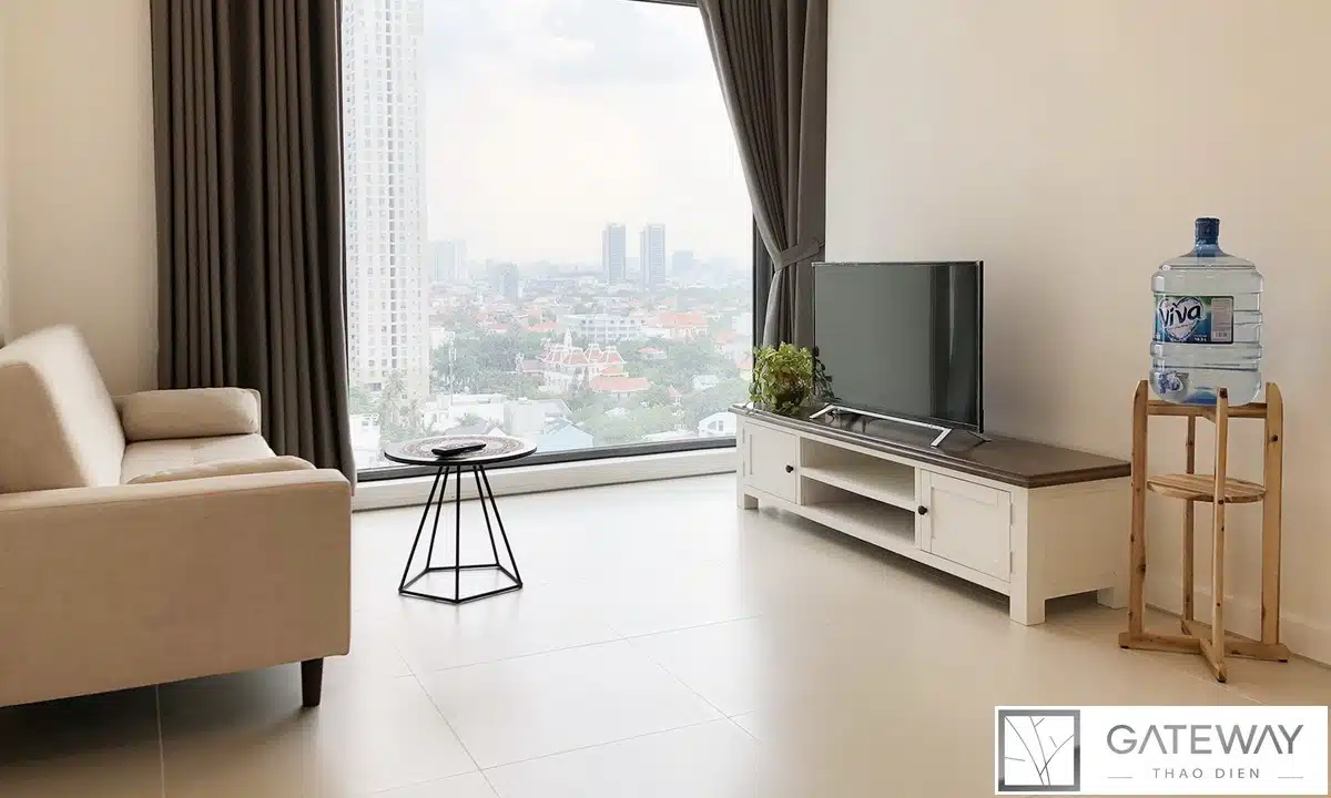 Gateway Thảo Điền cho thuê căn hộ 1 phòng ngủ full nội thất view thoáng đẹp
