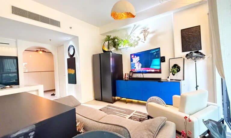 Gateway Thảo Điền cho thuê căn hộ 2 phòng view sông lầu cao nội thất xịn