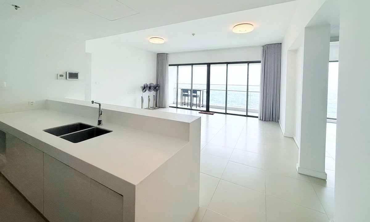 Gateway Thảo Điền bán căn hộ 4 phòng ngủ không nội thất view sông tầng cao