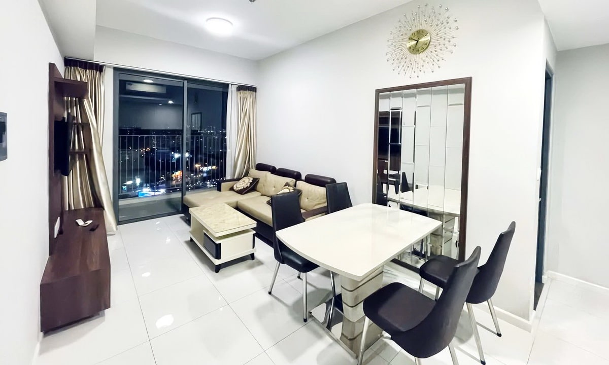 Masteri An Phú căn hộ 2 phòng ngủ cho thuê nội thất đẹp lầu cao view quận 1