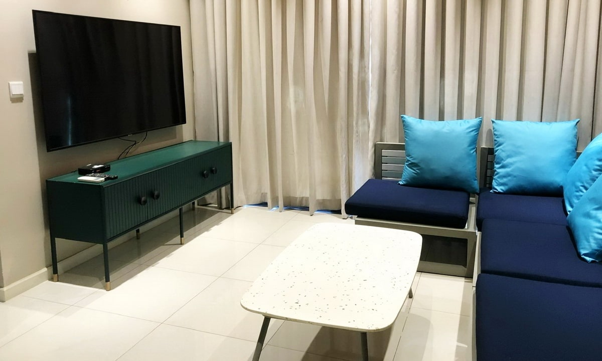 Estella Heights cho thuê căn 2 phòng ngủ có nội thất lầu cao thoáng view L81