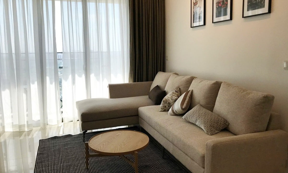 Estella Heights căn hộ 2 phòng ngủ bán nội thất đẹp lầu cao view L81 thoáng