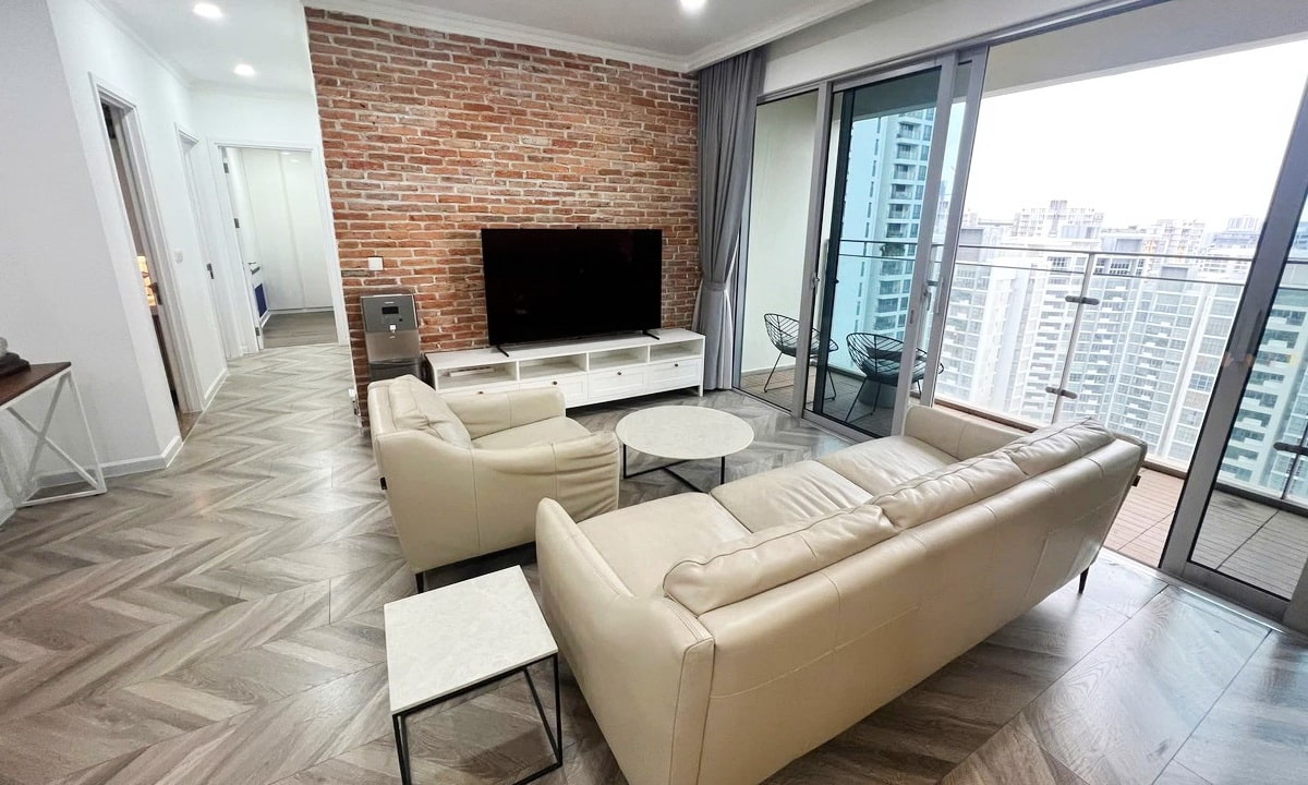 Estella Heights cho thuê căn hộ 3 phòng ngủ nội thất đẹp lầu cao thoáng mát