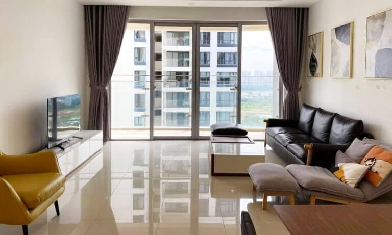 Estella Heights cho thuê căn hộ 3 phòng ngủ có nội thất lầu cao view mát mẻ