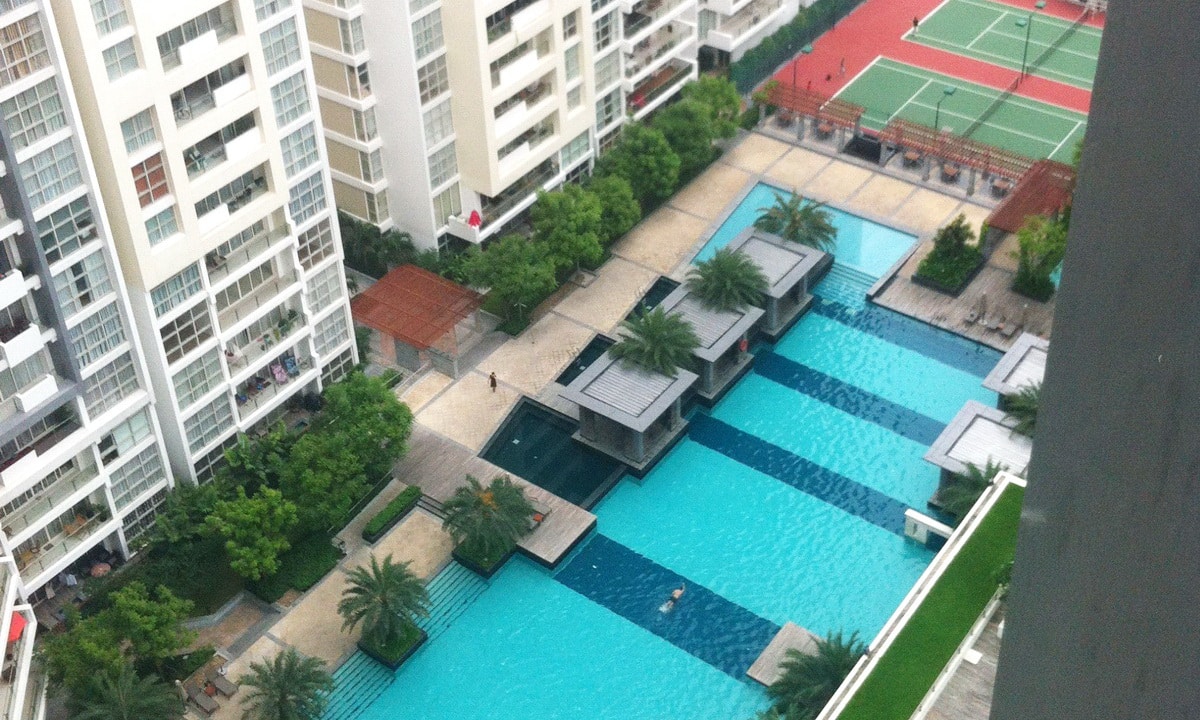 The Estella cho thuê căn hộ 3 phòng ngủ nội thất cơ bản view hồ bơi mát mẻ