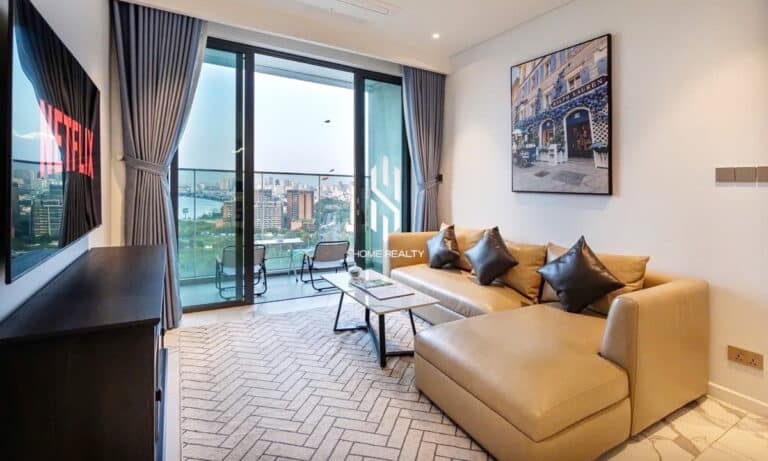 The Metropole khu Crest 2 phòng ngủ cho thuê nội thất đẹp lầu cao thoáng
