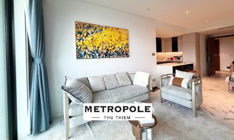 The Metropole khu Crest cho thuê căn 2 phòng ngủ nhà đẹp lầu cao view L81