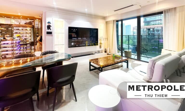 The Metropole Opera cho thuê 3 phòng ngủ nội thất sang trọng view thoáng