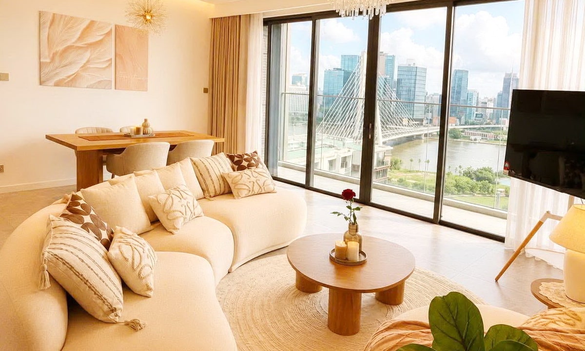 The Metropole Crest bán căn 3 phòng ngủ nhà đẹp lầu cao view sông thoáng