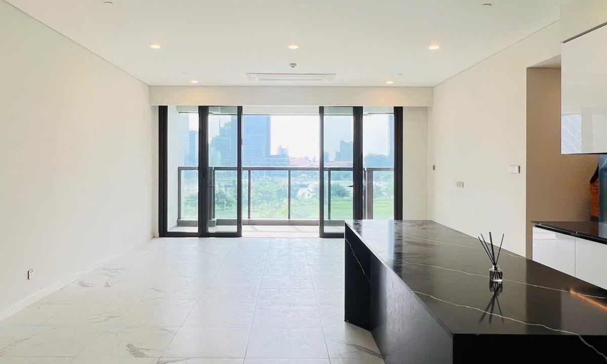 The Metropole Galleria bán căn hộ 4 phòng ngủ nhà trống view sông đẹp