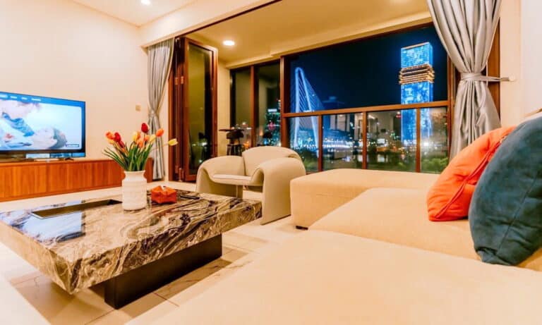 The Metropole Galleria bán căn hộ 4 phòng ngủ nhà đẹp view sông thoáng