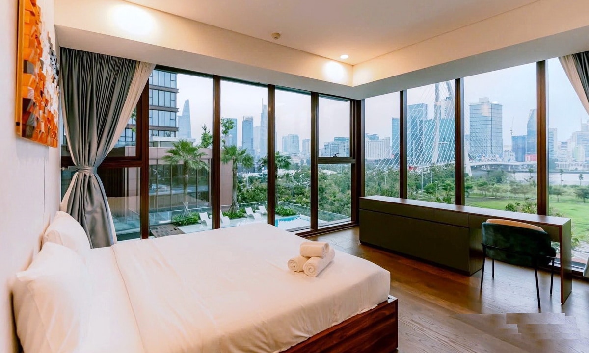 The Metropole Galleria bán căn hộ 4 phòng ngủ nhà đẹp view sông thoáng