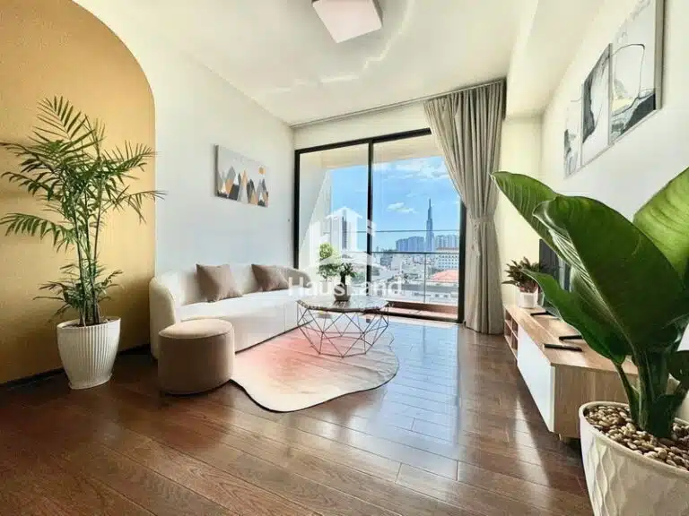 Căn hộ D’edge Thảo Điền 2 phòng ngủ cho thuê, tầng trung, View Thoáng