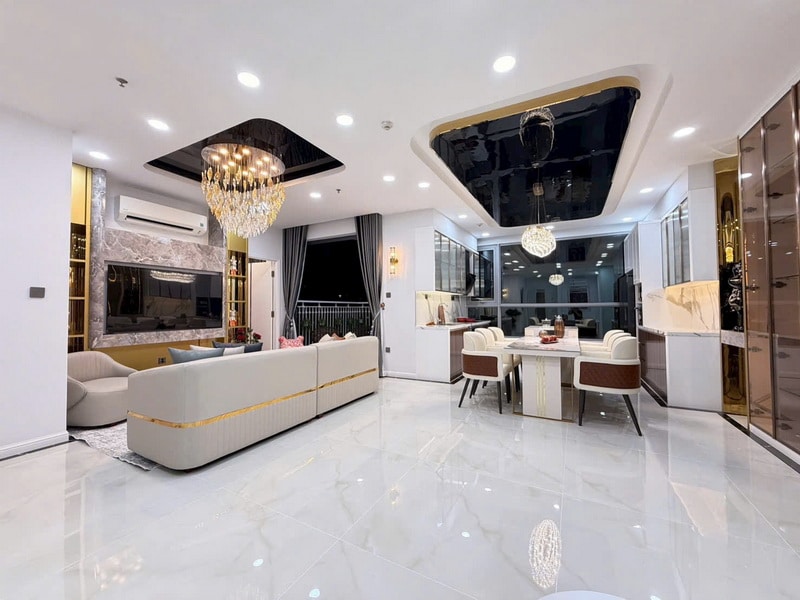 Bán Penthouse Central 2 Vinhomes Central Park 4 phòng ngủ, Nội Thất Đẹp