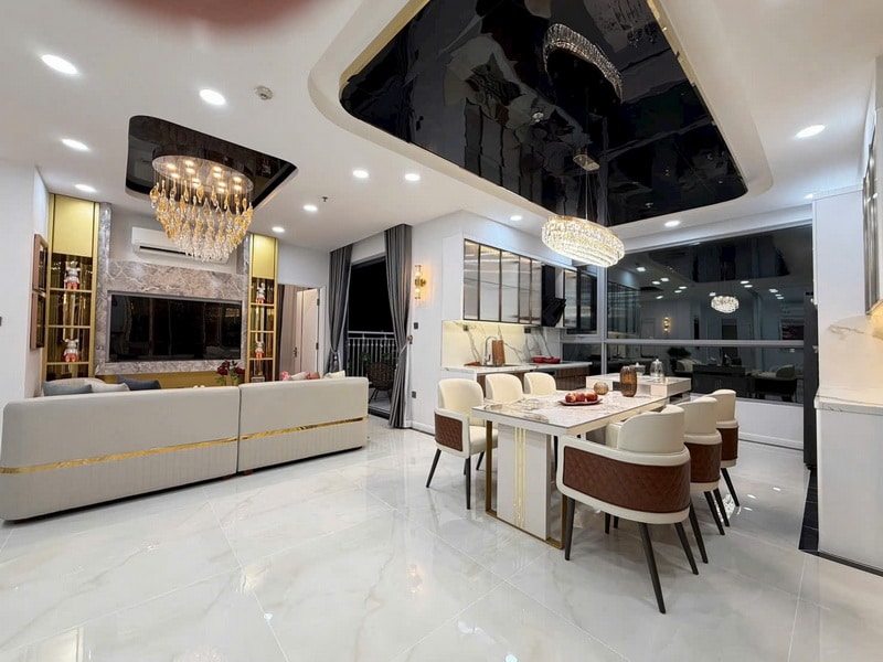 Bán Penthouse Central 2 Vinhomes Central Park 4 phòng ngủ, Nội Thất Đẹp