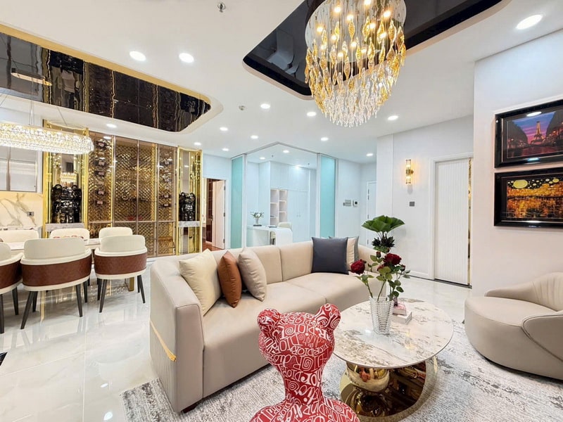 Bán Penthouse Central 2 Vinhomes Central Park 4 phòng ngủ, Nội Thất Đẹp