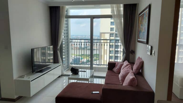 Căn hộ 2PN Landmark Plus Vinhomes Central Park cho thuê tầng cao, thoáng mát