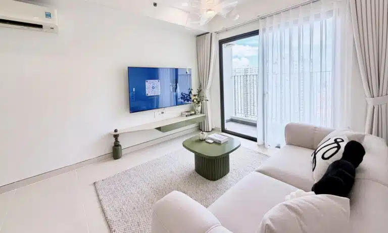 Masteri Thảo Điền căn hộ 2 phòng ngủ cho thuê nội thất đẹp lầu cao thoáng
