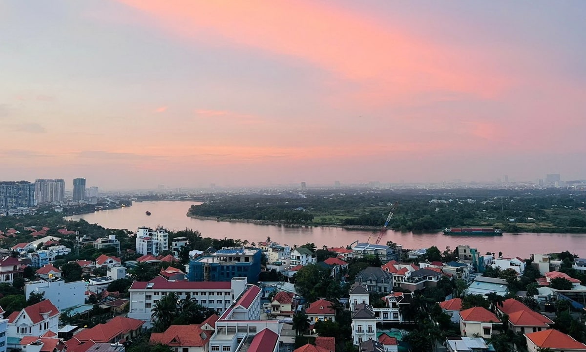 Masteri Thảo Điền căn hộ 2 phòng ngủ cho thuê nhà đẹp lầu cao view sông