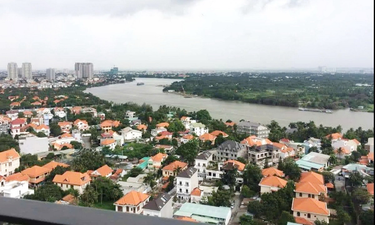 Masteri Thảo Điền căn hộ T4 3 phòng ngủ cho thuê view sông lầu cao nhà đẹp