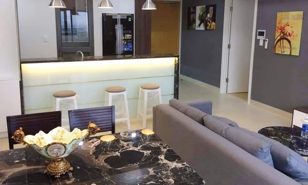 Masteri Thảo Điền căn hộ T4 3 phòng ngủ cho thuê view sông lầu cao nhà đẹp