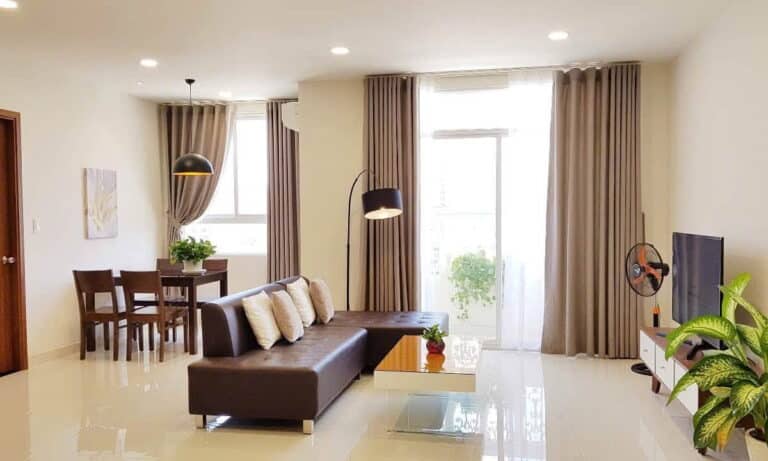 Grand Riverside căn hộ cho thuê 2 phòng ngủ có nội thất lầu cao thoáng