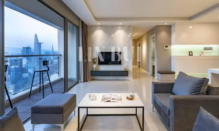 Millennium căn hộ cho thuê 3 phòng ngủ nội thất đẹp lầu cao view Bitexco