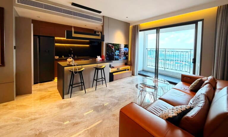 Saigon Royal căn hộ cho thuê 3 phòng ngủ nội thất đẹp lầu cao view sông