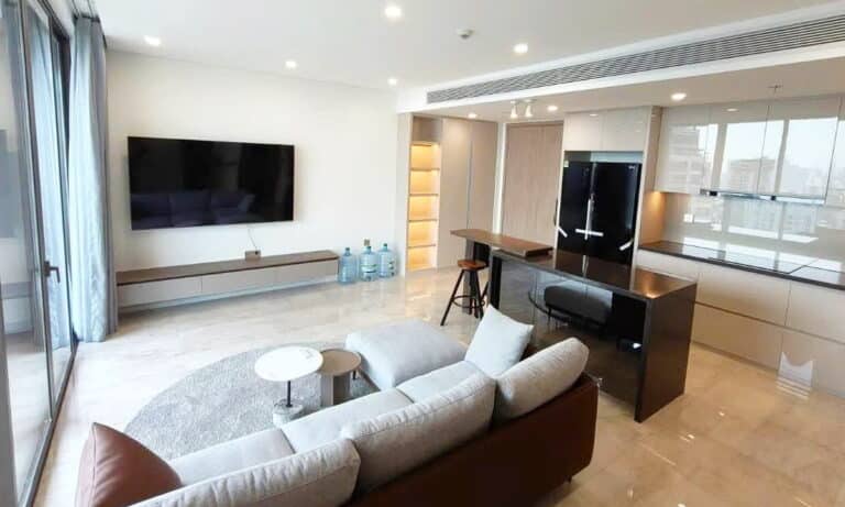 Thảo Điền Green căn hộ cho thuê 2 phòng ngủ nhà đẹp tầng cao view mát